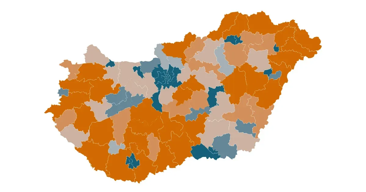 A szoros versenyhelyzetekben kezd igazán hasznossá válni az új választókerületi térkép a kormánypártok számára.