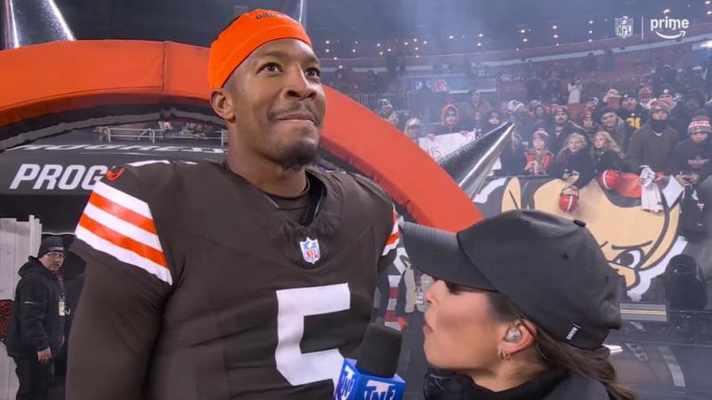 Videó: A Cleveland Browns irányítója egy bibliai idézettel inspirálta csapatát, mielőtt diadalt arattak a Pittsburgh Steelers ellen.