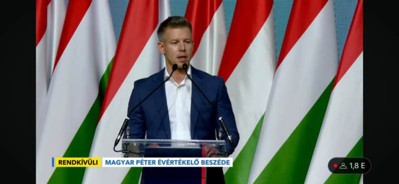 Magyar Péter: Orbán egy olyan kihívóval néz szembe, aki sokkal erősebb, mint amivel eddig dolga akadt.